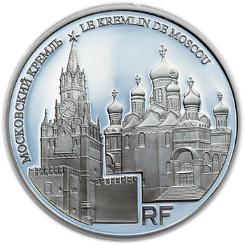 UNESCO Moskevský Kreml 10 Eur Francie 2009 Ag Proof - 1