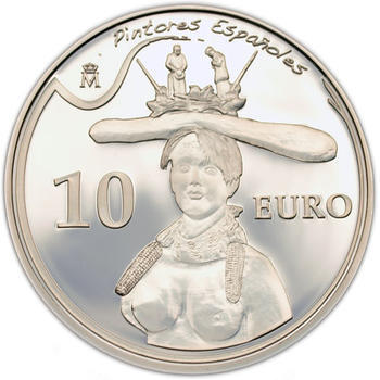 2009 Bust of a woman 10 Eur Spanish Painters: Salvador Dalí Ag Proof - 1