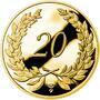 Zlatý dukát k životnímu výročí 20 let Proof, Zlatý dukát k životnímu výročí 20 let Proof - 1/3