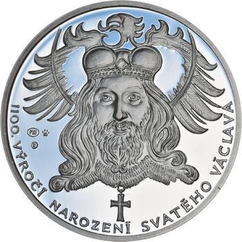 1100. výročí narození sv. Václava - stříbro 1 Oz Proof - 1
