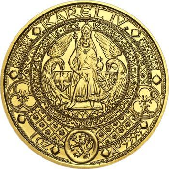 Nejkrásnější medailon II. - Královská pečeť zlato b.k. - 1