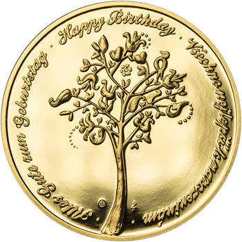 Medaile k životnímu výročí 40 let - 1 Oz zlato Proof