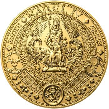 Nejkrásnější medailon II. Královská pečeť - 1 kg Au b.k. - 1