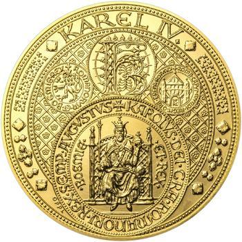 Nejkrásnější medailon III. Císař a král - 1 kg Au b.k. - 1