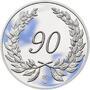 Medaile k životnímu výročí 90 let - 1 Oz stříbro Proof, 90 let - 1/3
