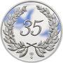 Medaile k životnímu výročí 35 let - 1 Oz stříbro Proof, 35 let - 1/3