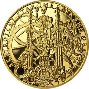 Proof - Pražské dukáty - 10 dukát - Staroměstský orloj Au - 1