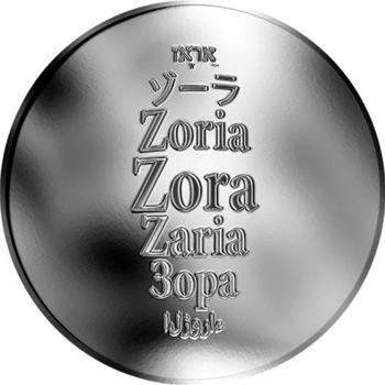 Česká jména - Zora - stříbrná medaile - 1