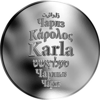 Česká jména - Karla - stříbrná medaile - 1
