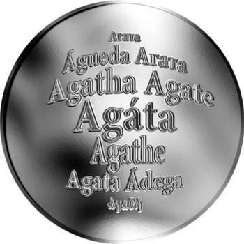 Česká jména - Agáta - stříbrná medaile - 1