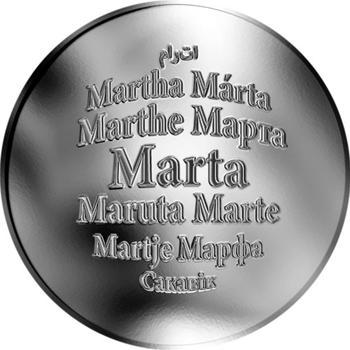 Česká jména - Marta - stříbrná medaile - 1