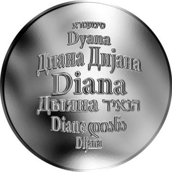 Česká jména - Diana - stříbrná medaile - 1