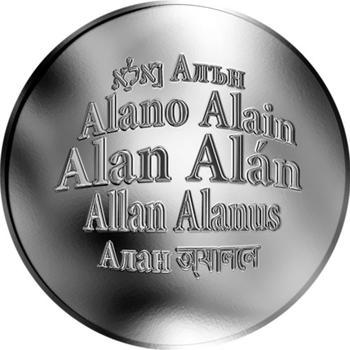 Česká jména - Alan - stříbrná medaile - 1