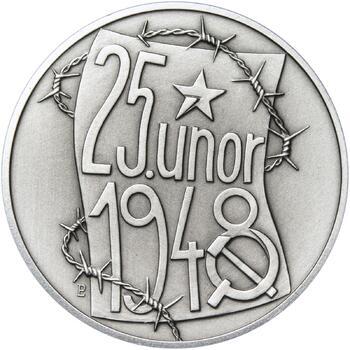 25. únor 1948 - 66. výročí od komunistického puče  - 1 Oz stříbro patina - 1