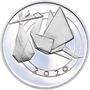Stříbrný medailon k narození dítěte - origami 2020 - 28 mm, Stříbrný medailon k narození dítěte - origami 2020 - 28 mm - 1/3