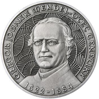 Johan Gregor Mendel - stříbro patina - 1