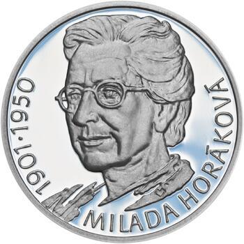 Milada Horáková - stříbro malá Proof - 1