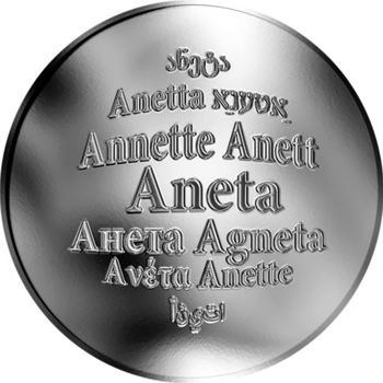 Česká jména - Aneta - stříbrná medaile - 1