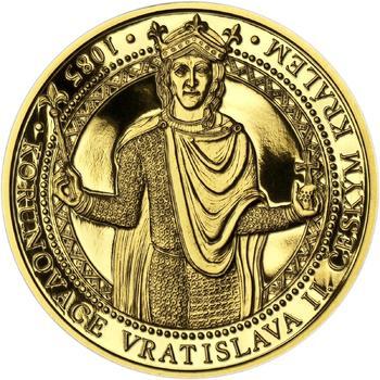 Korunovace Vratislava II. českým králem - zlatá Oz - PROOF - 1