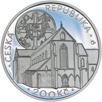 Mince ČNB - 2013 Proof - 200 Kč Založení klášteru Zlatá koruna - 1