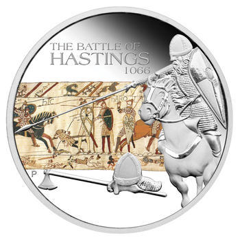 The Battle of Hastings 1066 1 Oz  Ag Proof Tuvalu 2009 - 1