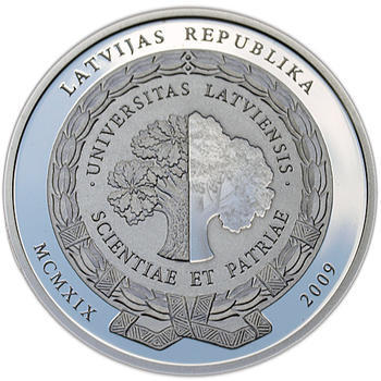 University of Latvia 2009 Silver Proof - 1