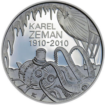 Mince ČNB - 2010 b.k. - 200 Kč 100. výročí narození Karel Zeman - 1