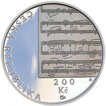 Mince ČNB - 2010 Proof - 200 Kč 150. výročí narození Gustava Mahlera - 1