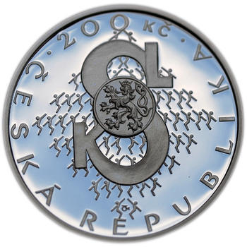Mince ČNB - 2012 b.k. - 200 Kč  Založení Sokola - 1