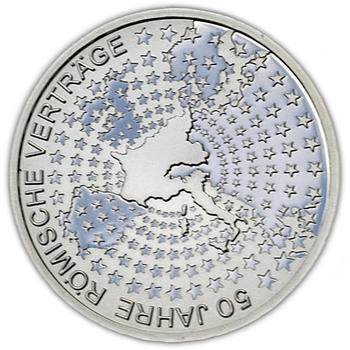 2007 Roman Treaty Silver Proof 10 Eur - 1