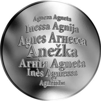 Česká jména - Anežka - stříbrná medaile - 1