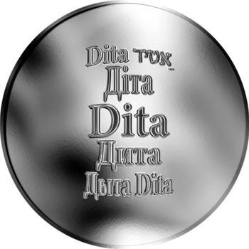 Česká jména - Dita - stříbrná medaile - 1