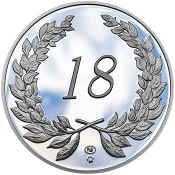 Medaile k životnímu výročí stříbro - 2