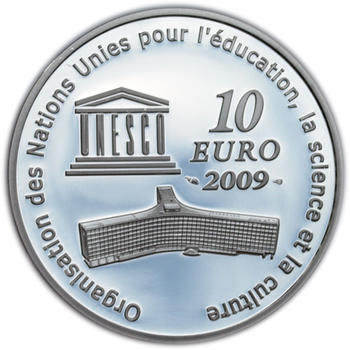 UNESCO Moskevský Kreml 10 Eur Francie 2009 Ag Proof - 2