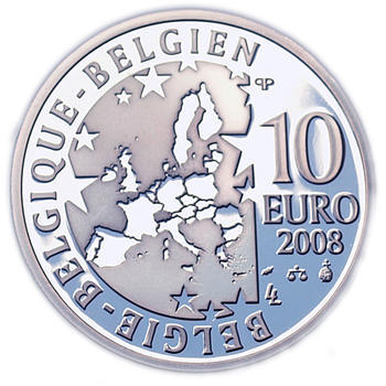 Olympic Games  Ag 10 EUR Proof Belg. 08 - 2
