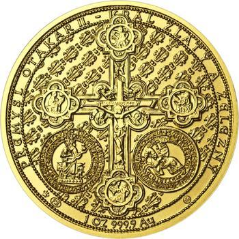 750 let od založení Menšího Města pražského Přemyslem Otakarem II. - zlato b.k. - 2