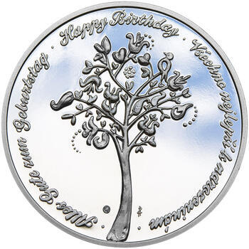 Medaile k životnímu výročí 45 let - 1 Oz stříbro Proof, 45 let - 2