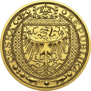 Nejkrásnější medailon IV. - Karlštejn zlato b.k. - 2