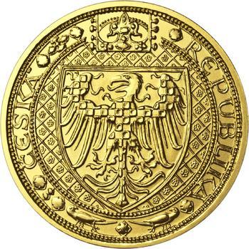 Nejkrásnější medailon III. Císař a král - 2 Oz zlato b.k. - 2