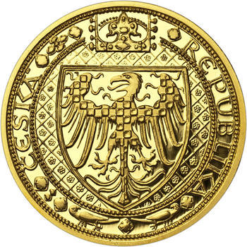 Nejkrásnější medailon III. Císař a král - 2 Oz zlato Proof - 2
