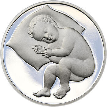 2022 Medailon k narození dítěte, Stříbrný medailon k narození dítěte 2022 - 2
