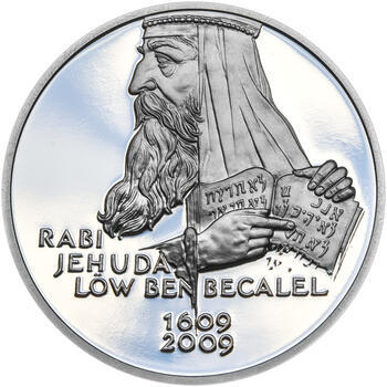 RABÍ JEHUDA LÖW – návrhy mince 200 Kč - sada II. tří Ag medailí 34 mm Proof v etui - 2