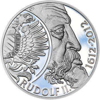 RUDOLF II. – návrhy mince 200 Kč - sada tří Ag medailí 34 mm Proof v etui - 2