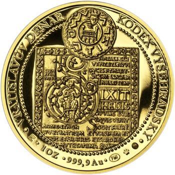 Korunovace Vratislava II. českým králem - zlatá Oz - PROOF - 2