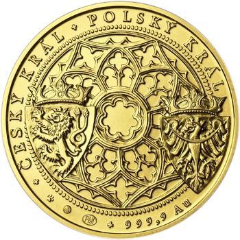 Korunovace Václava II. českým králem - zlatá Oz - b.k. - 2