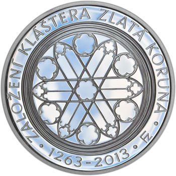 Mince ČNB - 2013 Proof - 200 Kč Založení klášteru Zlatá koruna - 2