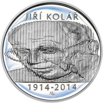 Mince ČNB - 2014 Proof - 500 Kč Jiří Kolář - 2