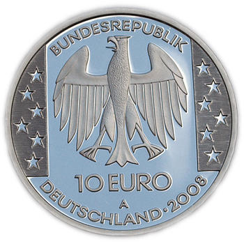 2008 Nebra Sky Disk Silver Proof 10 Eur - 2