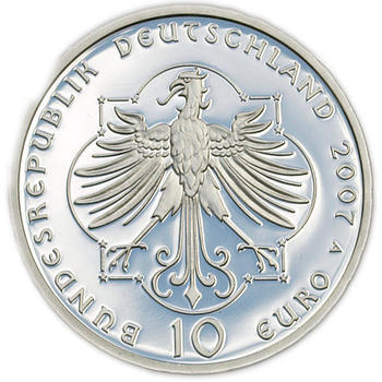 2007 Elisabeth von Thüringen Silver Proof 10 Eur - 2
