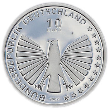 2007 Roman Treaty Silver Proof 10 Eur - 2
